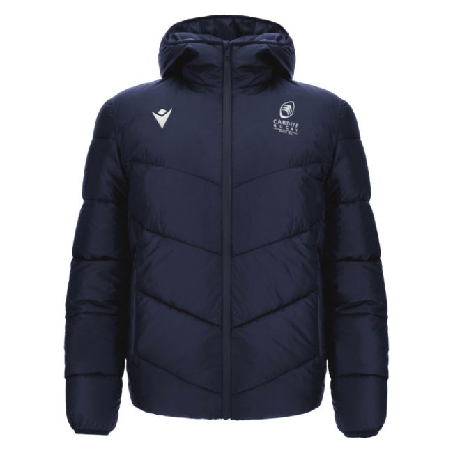 2025-2026 Cardiff Blues Padded Bomber Jacket (Navy)