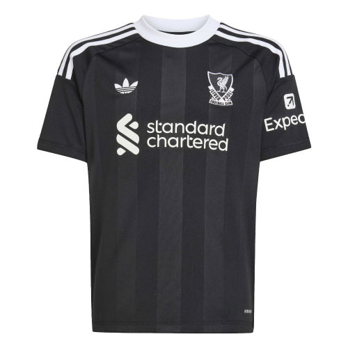 2025-2026 Liverpool Third Goalkeeper Shirt (Black) - Kids