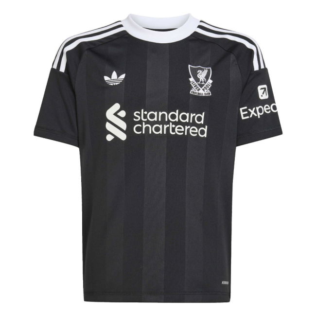 2025-2026 Liverpool Third Goalkeeper Shirt (Black) - Kids