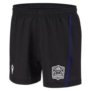 2025-2026 Glasgow Warriors Home Rugby Shorts (Black)