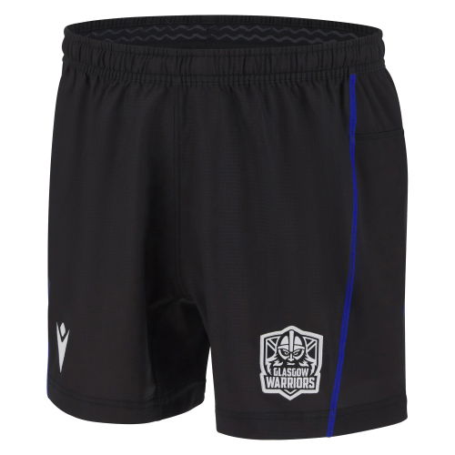 2025-2026 Glasgow Warriors Home Rugby Shorts (Black)