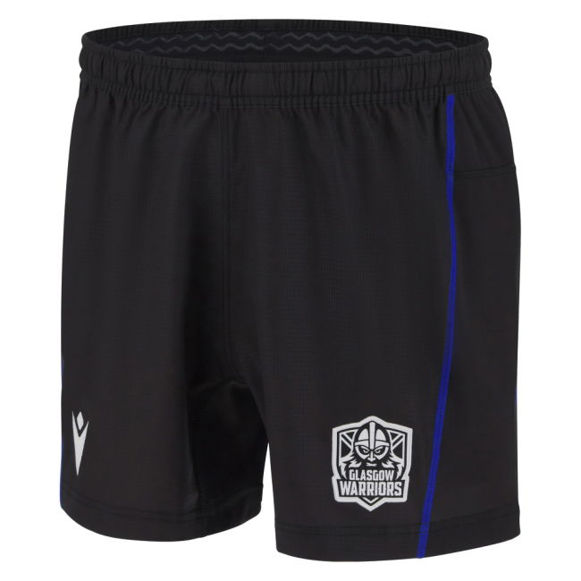 2025-2026 Glasgow Warriors Home Rugby Shorts (Black)