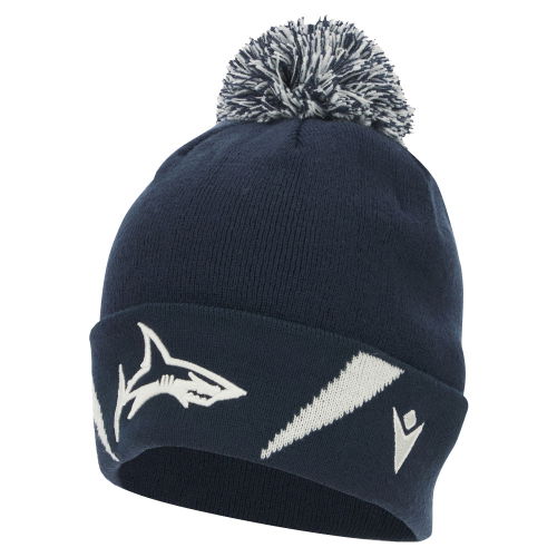 2025-2026 Sale Sharks Pom Pom Beanie (Navy)