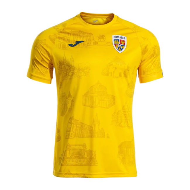 2025-2026 Romania Pre Match Shirt (Yellow) - Kids