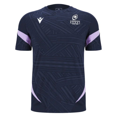 2025-2026 Cardiff Rugby Training Poly T-Shirt (Navy)