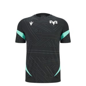 2025-2026 Ospreys Training Poly Rugby Shirt (Black) - Kids