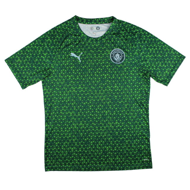 2025-2026 Man City Warm Up Jersey (Green Terrain)