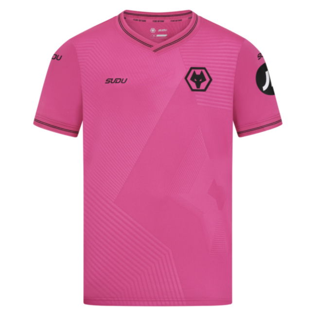 2025-2026 Wolves Goalkeeper Away Shirt (Pink) - Kids