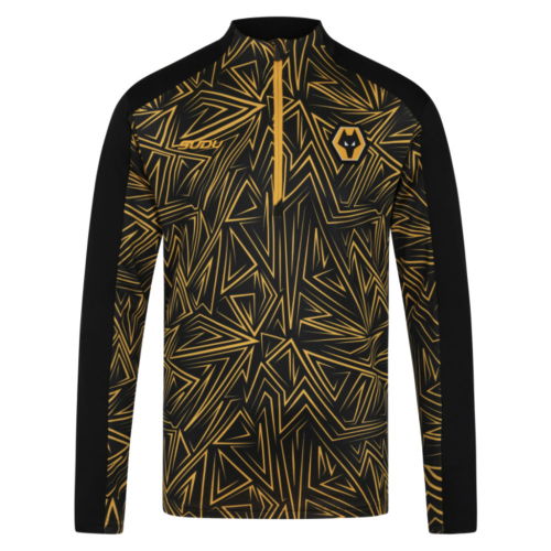 2025-2026 Wolves Home Pre-Match 1/4 Zip Top (Black)