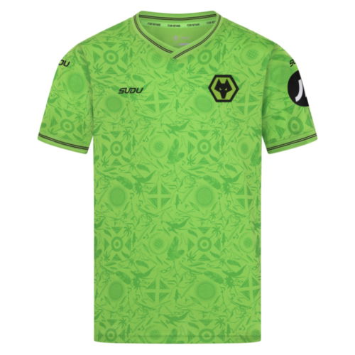 2025-2026 Wolves Goalkeeper Third Shirt (Green) - Kids  2025-2026 Wolves Goalkeeper Third Shirt (Green) - Kids