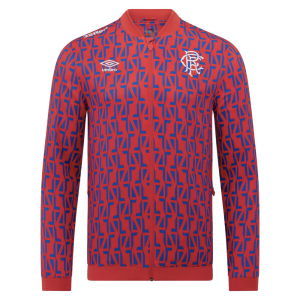 2025-2026 Rangers Away Pre Match Jacket (Red)