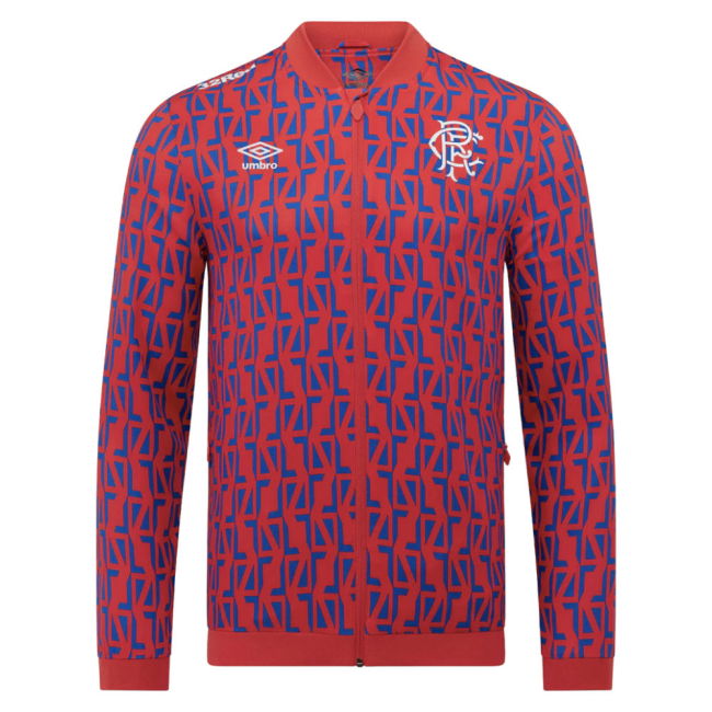 2025-2026 Rangers Away Pre Match Jacket (Red)