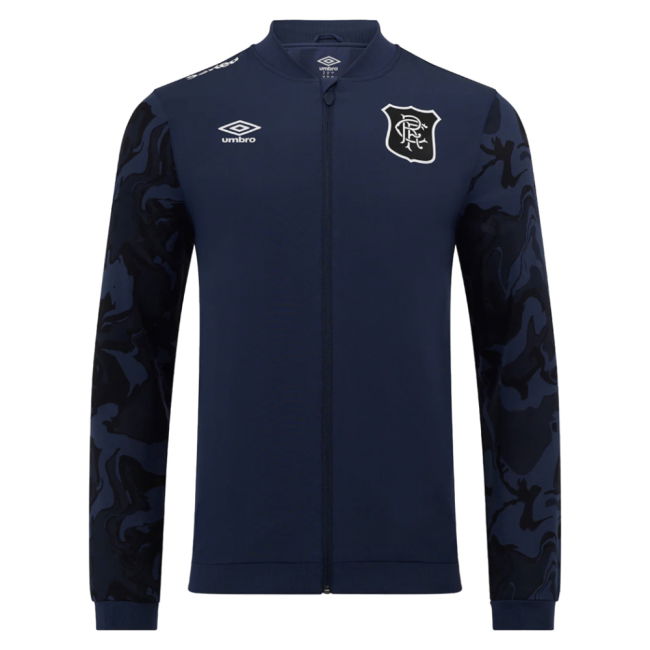 2025-2026 Rangers Third Pre Match Jacket (Indigo)