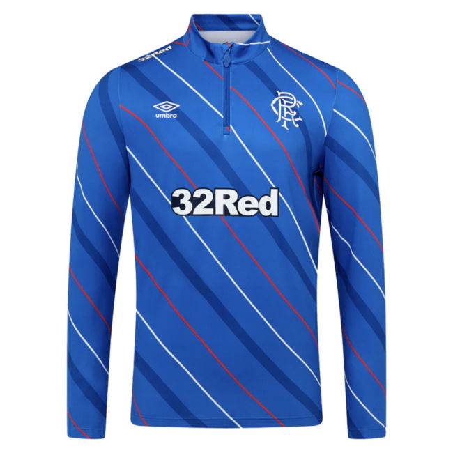 2025-2026 Rangers Pre Match Training Top (Blue)