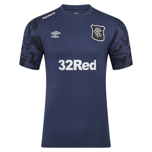 2025-2026 Rangers Third Pre Match Short Sleeve Tee (Indigo)