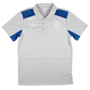 2025-2026 Rangers Presentation Polo Shirt (Micro Chip Grey)