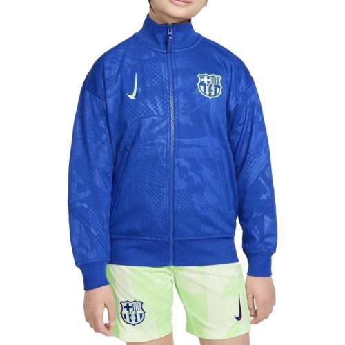 2025-2026 Barcelona Academy Pro Third Anthem Jacket (Blue) - Kids  2025-2026 Barcelona Academy Pro Third Anthem Jacket (Blue) - Kids