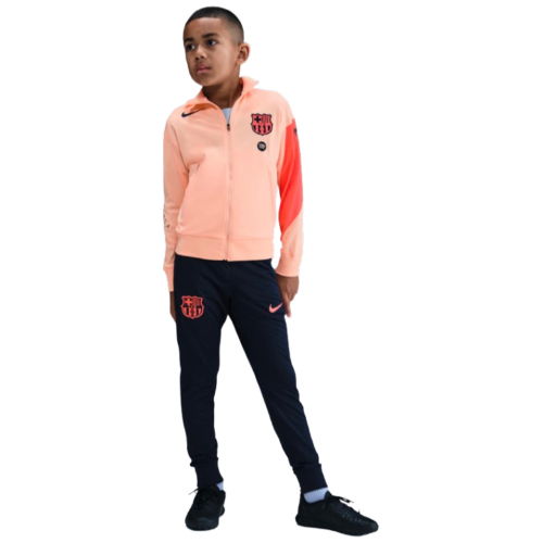 2025-2026 Barcelona Strike Third Tracksuit (Crimson Tint) - Kids  2025-2026 Barcelona Strike Third Tracksuit (Crimson Tint) - Kids
