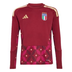2026-2027 Italy Home Goalkeeper Shirt (Burgundy) - Kids