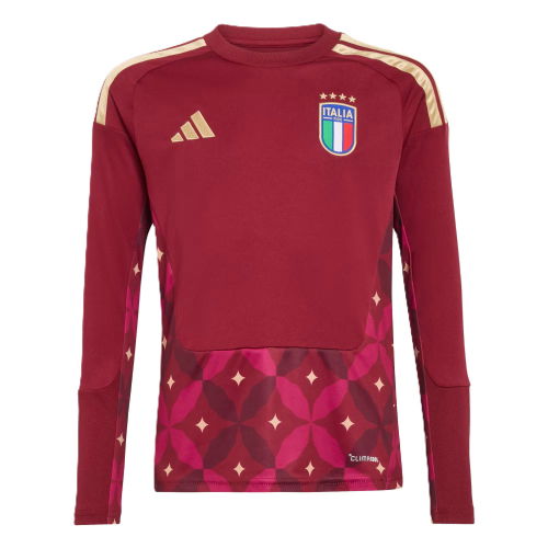 2026-2027 Italy Home Goalkeeper Shirt (Burgundy) - Kids