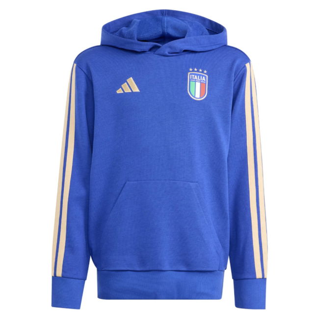 2026-2027 Italy Hooded Top (Blue) - Kids