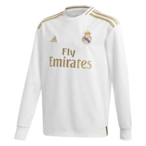 2019-2020 Real Madrid Long Sleeve Home Shirt (Kids)