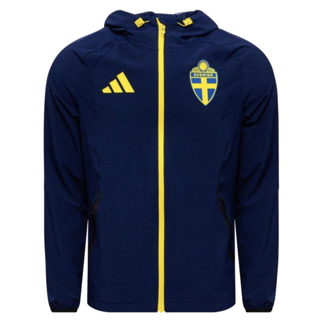 2026-2027 Sweden Full Zip Windbreaker (Navy)
