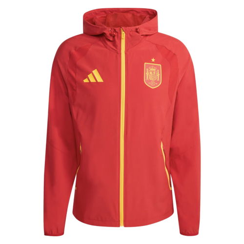 2026-2027 Spain Travel Full Zip Windbreaker (Red)