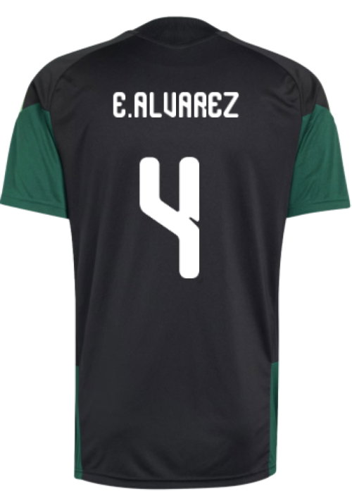 2026-2027 Mexico Training Jersey (Black) (E.Alvarez 4)