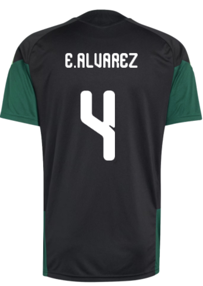 2026-2027 Mexico Training Jersey (Black) (E.Alvarez 4)