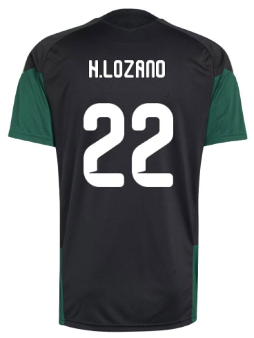 2026-2027 Mexico Training Jersey (Black) (H.Lozano 22)