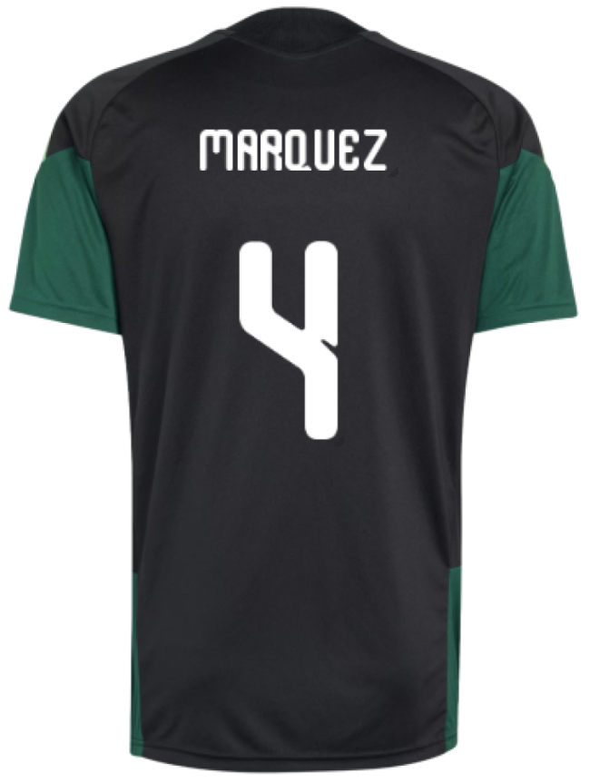 2026-2027 Mexico Training Jersey (Black) (Marquez 4)