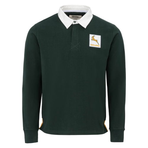 Kooga Vintage South Africa Men\'s LS Rugby Shirt (Green)
