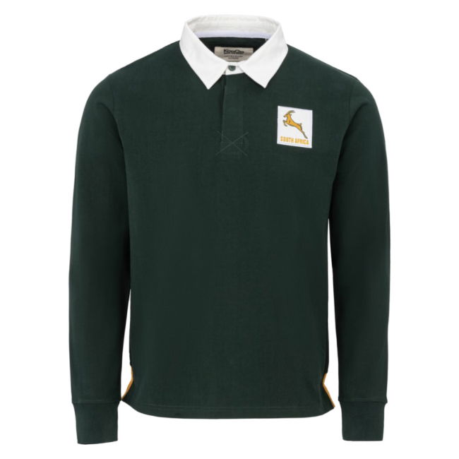 Kooga Vintage South Africa Men\'s LS Rugby Shirt (Green)
