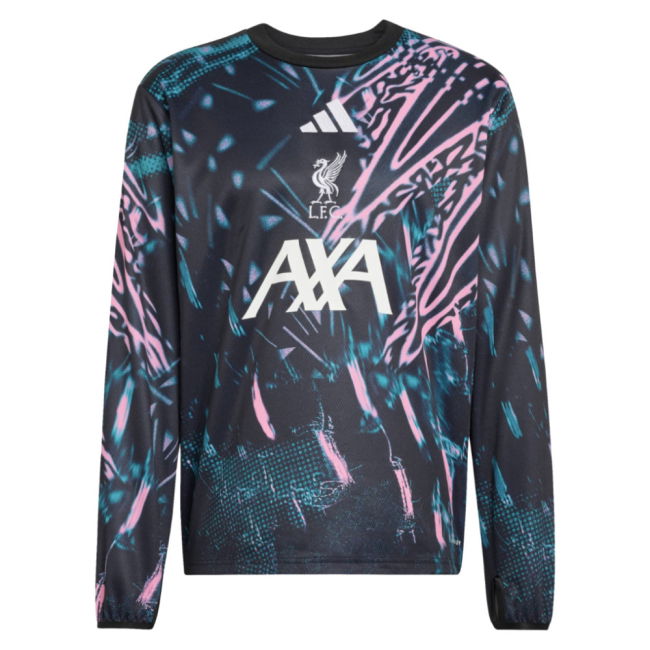 2025-2026 Liverpool Pre Match Warm Top (Black)