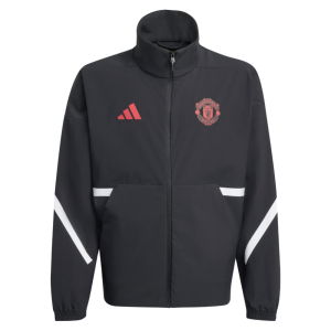 2025-2026 Man Utd Anthem Jacket (Black) - Kids