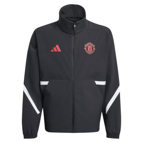 2025-2026 Man Utd Anthem Jacket (Black) - Kids