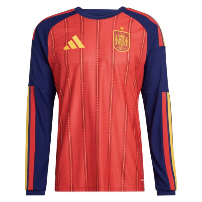 2026-2027 Spain Authentic Long Sleeve Home Shirt