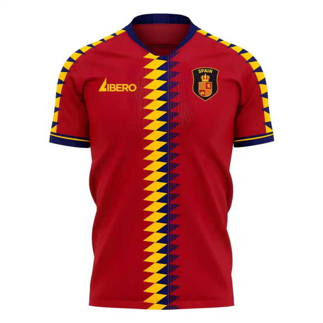 Spain 2025-2026 Home Concept Football Kit (Libero)