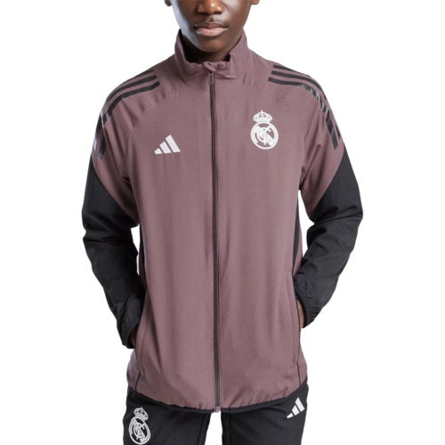2025-2026 Real Madrid Presentation Jacket (Shadow Fig) - Kids