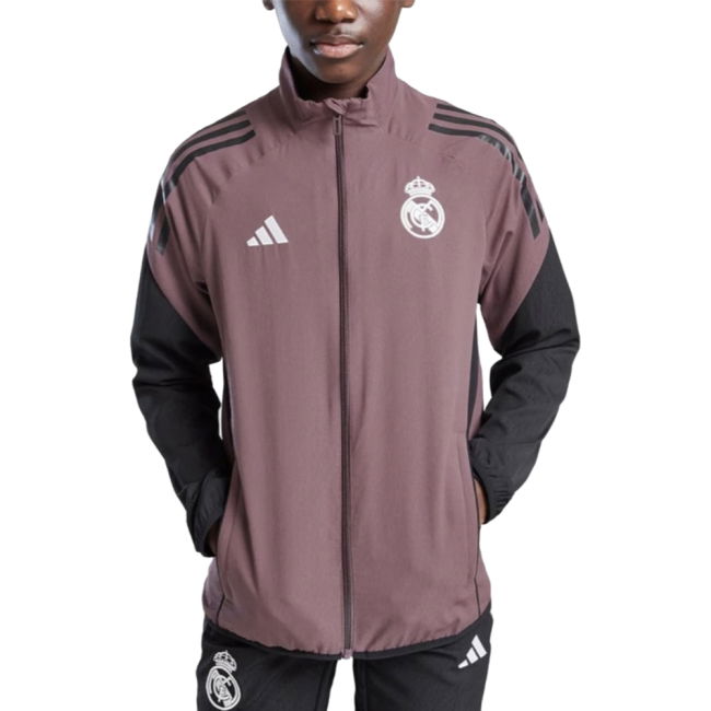 2025-2026 Real Madrid Presentation Jacket (Shadow Fig) - Kids