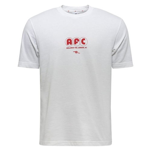 2025-2026 Arsenal Graphic Tee (White)
