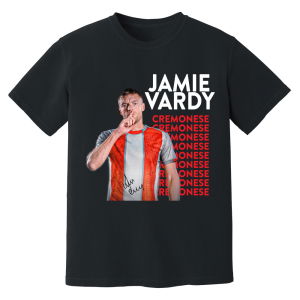 Jamie Vardy Cremonese New Signing T-Shirt (Black)