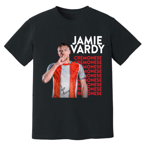 Jamie Vardy Cremonese New Signing T-Shirt (Black)