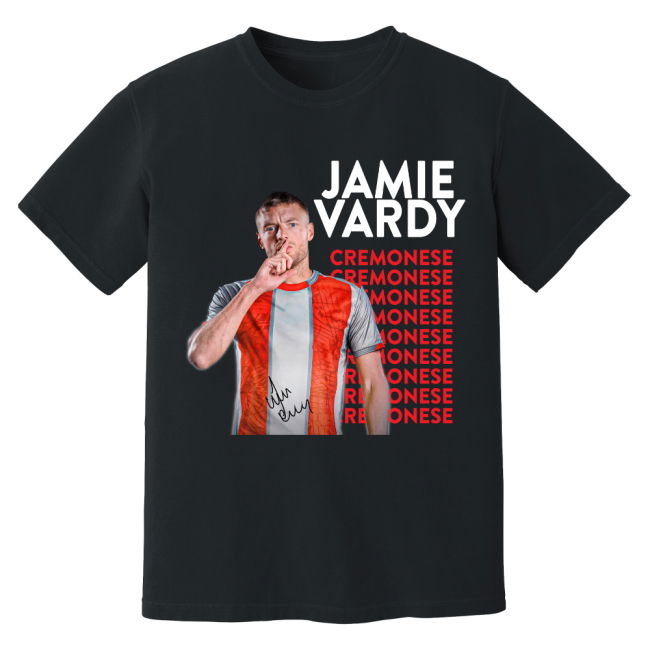 Jamie Vardy Cremonese New Signing T-Shirt (Black)