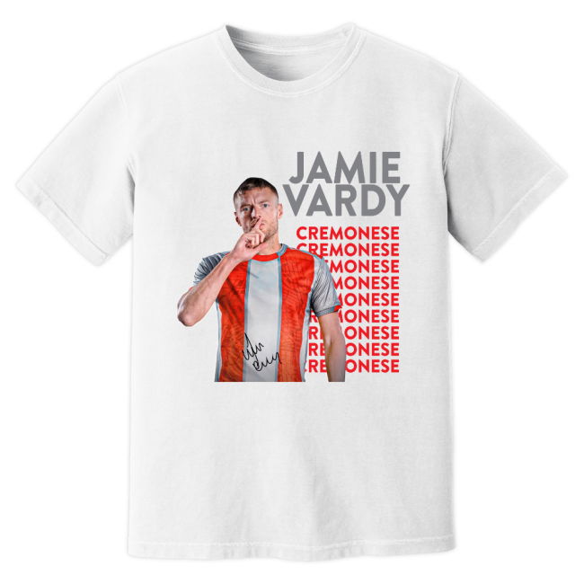 Jamie Vardy Cremonese New Signing T-Shirt (White)