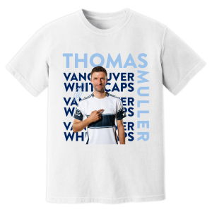 Thomas Muller Vancouver Whitecaps New Signing T-Shirt (White)