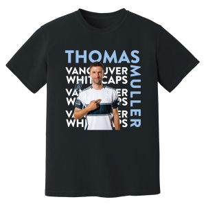 Thomas Muller Vancouver Whitecaps New Signing T-Shirt (Black)