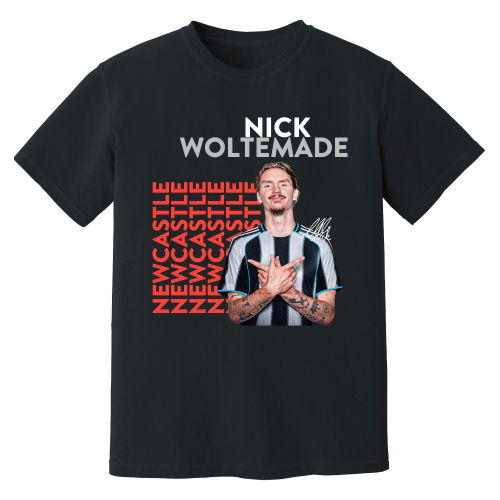 Nick Woltemade Newcastle United New Signing T-Shirt (Black)