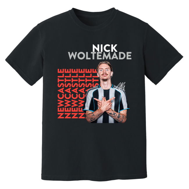 Nick Woltemade Newcastle United New Signing T-Shirt (Black)